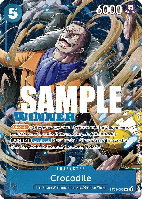 One Piece Promotion Cards - ST03-003 - Crocodile (Winner Pack Vol. 5) - SR