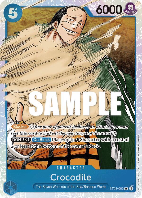Starter Deck 3: The Seven Warlords of The Sea - ST03-003 - Crocodile (003) - SR - Foil