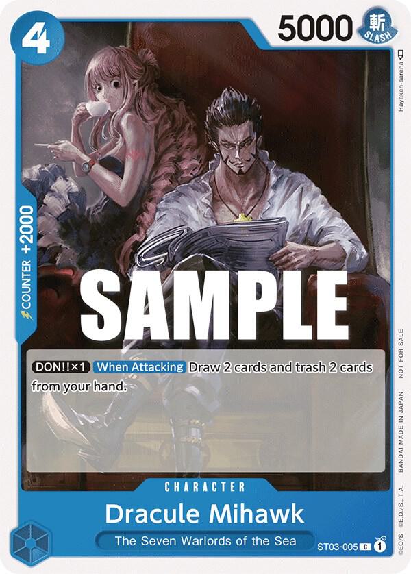 One Piece Promotion Cards - ST03-005 - Dracule Mihawk (Tournament Pack Vol. 4) - C