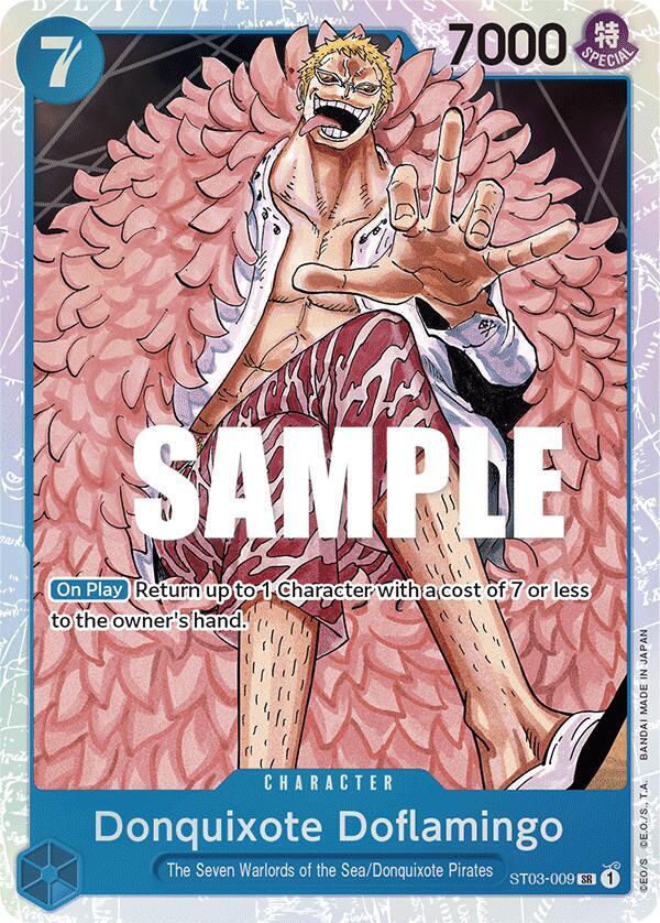 Starter Deck 3: The Seven Warlords of The Sea - ST03-009 - Donquixote Doflamingo - SR - Foil