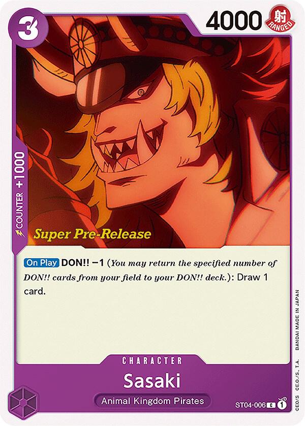 Super Pre-Release Starter Deck 4: Animal Kingdom Pirates - ST04-006 - Sasaki - C