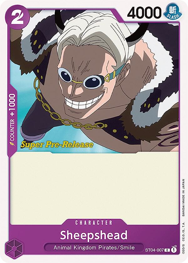 Super Pre-Release Starter Deck 4: Animal Kingdom Pirates - ST04-007 - Sheepshead - C