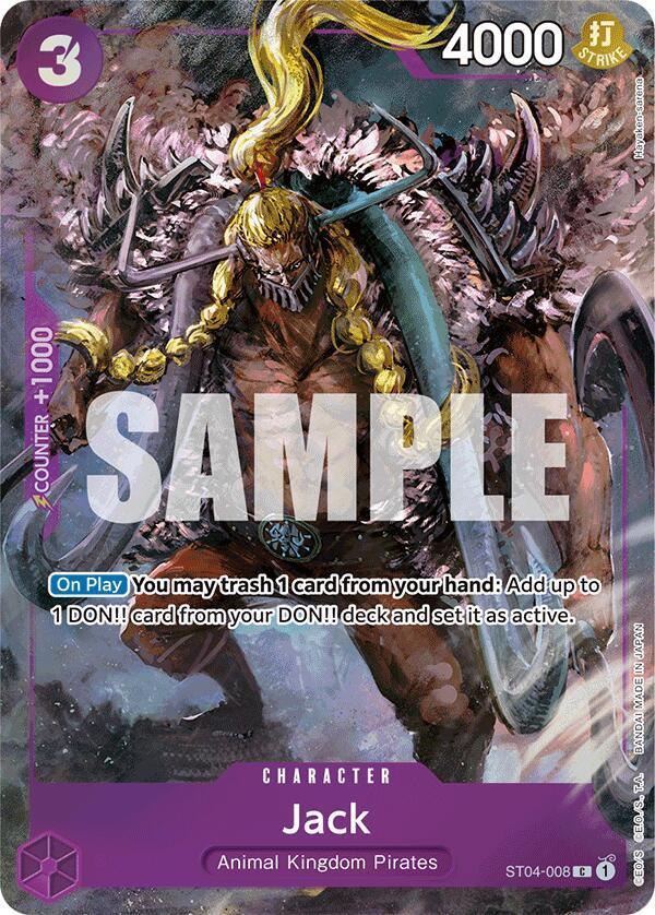 One Piece Promotion Cards - ST04-008 - Jack (Premium Card Collection -BANDAI CARD GAMES Fest. 23-24 Edition-) - C