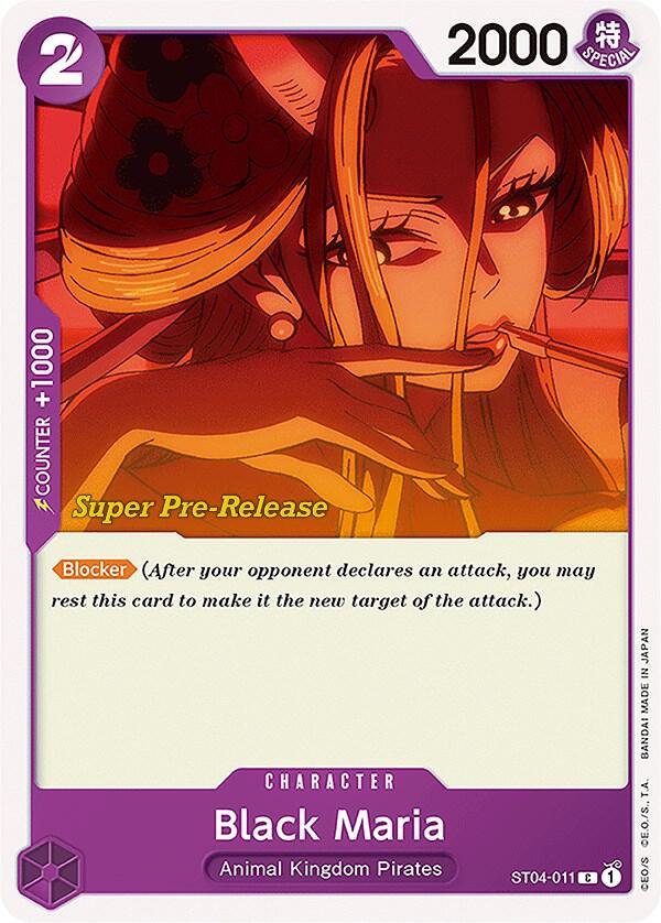 Super Pre-Release Starter Deck 4: Animal Kingdom Pirates - ST04-011 - Black Maria - C