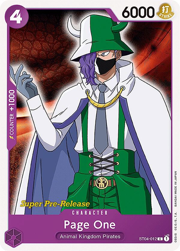 Super Pre-Release Starter Deck 4: Animal Kingdom Pirates - ST04-012 - Page One - C