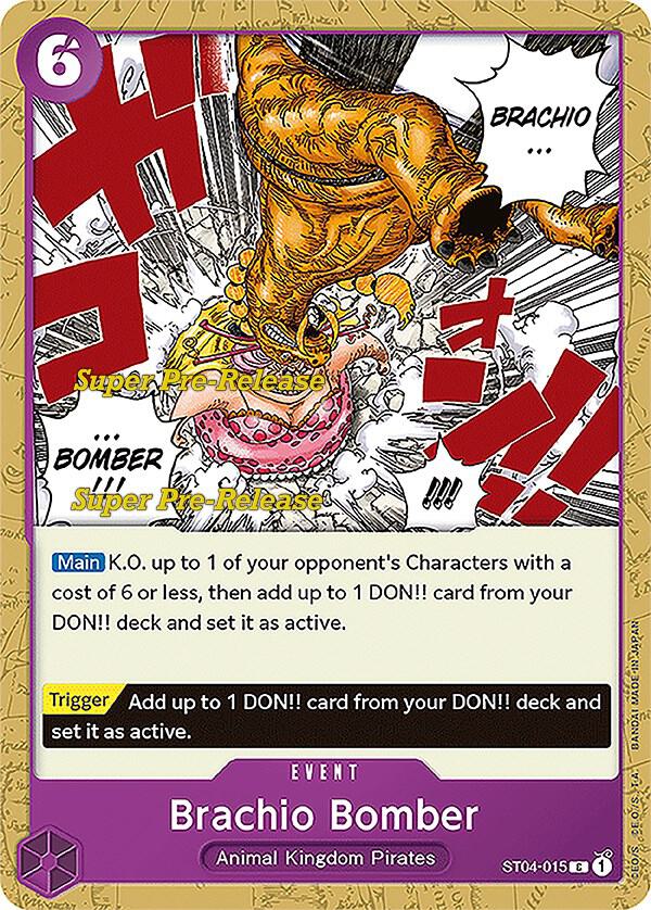Super Pre-Release Starter Deck 4: Animal Kingdom Pirates - ST04-015 - Brachio Bomber - C