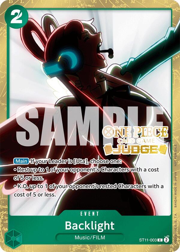 One Piece Promotion Cards - ST11-003 - Backlight (Judge Pack Vol. 5) - C