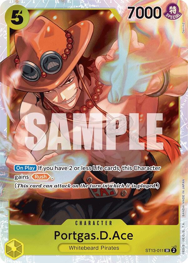 Ultra Deck: The Three Brothers - ST13-011 - Portgas.D.Ace (011) - SR - Foil