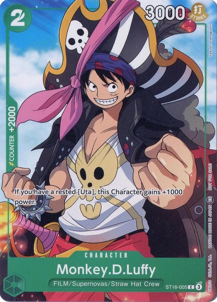 One Piece Promotion Cards - ST16-005 - Monkey.D.Luffy (Welcome Pack Vol. 2) - C