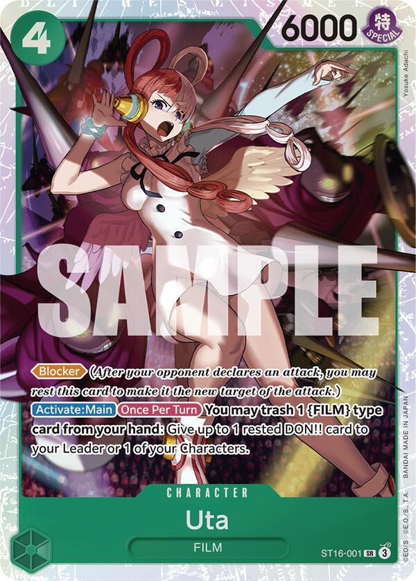 Starter Deck 16: GREEN Uta - ST16-001 - Uta (ST16-001) - SR - Foil