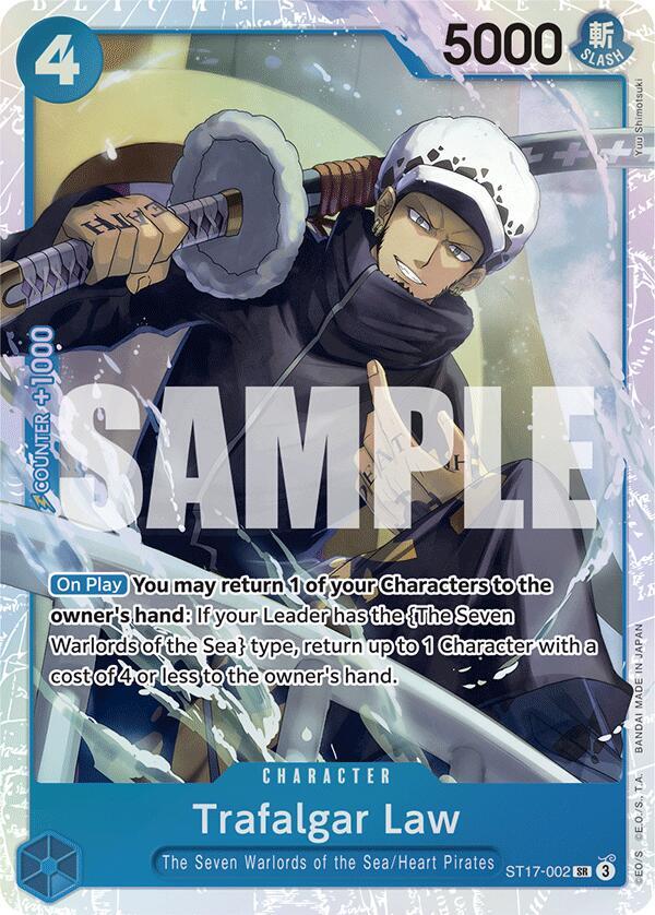 Starter Deck 17: BLUE Donquixote Doflamingo - ST17-002 - Trafalgar Law (ST17-002) - SR - Foil