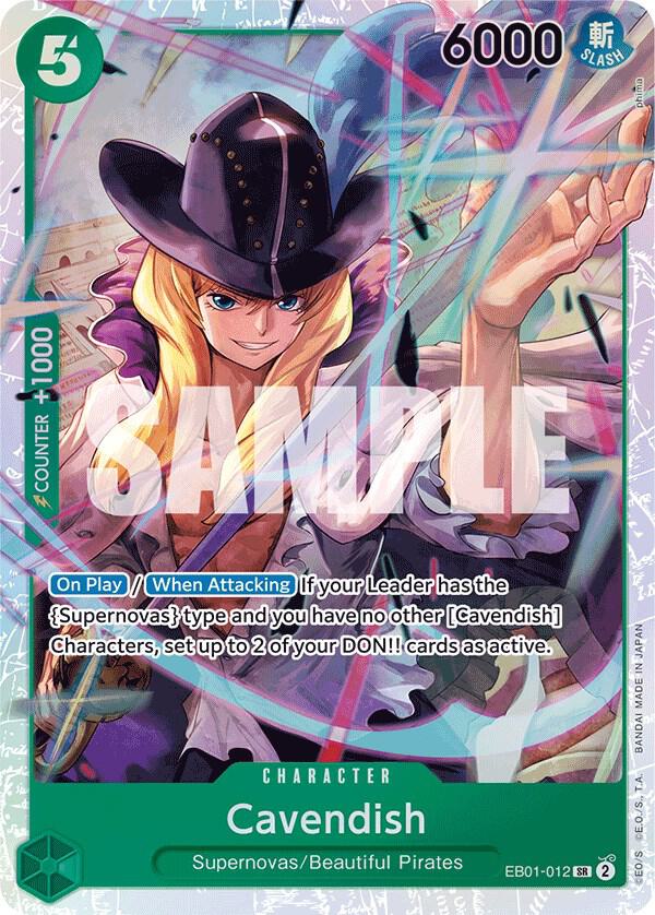 Extra Booster: Memorial Collection - EB01-012 - Cavendish - SR - Foil