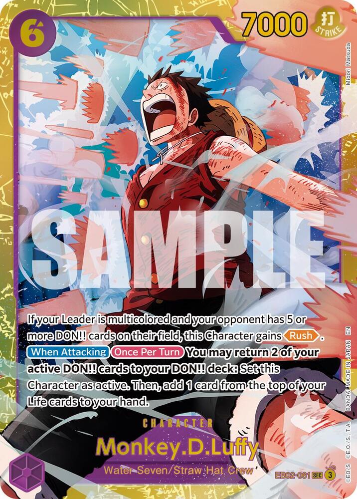Premium Booster -The Best- Vol. 2 - EB02-061 - Monkey.D.Luffy - EB02-061 (Reprint) - SEC