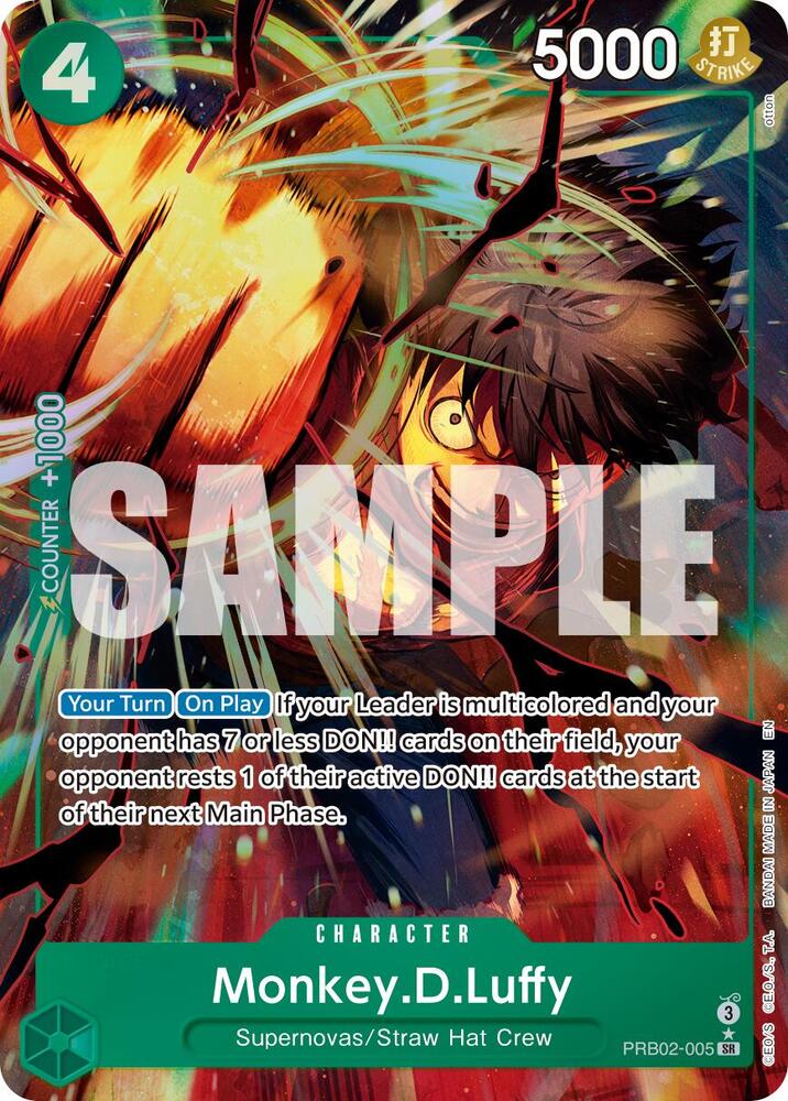 Premium Booster -The Best- Vol. 2 - PRB02-005 - Monkey.D.Luffy - PRB02-005 (Alternate Art) - SR