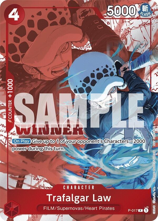 One Piece Promotion Cards - P-017 - Trafalgar Law (Winner Pack Vol. 7) - PR