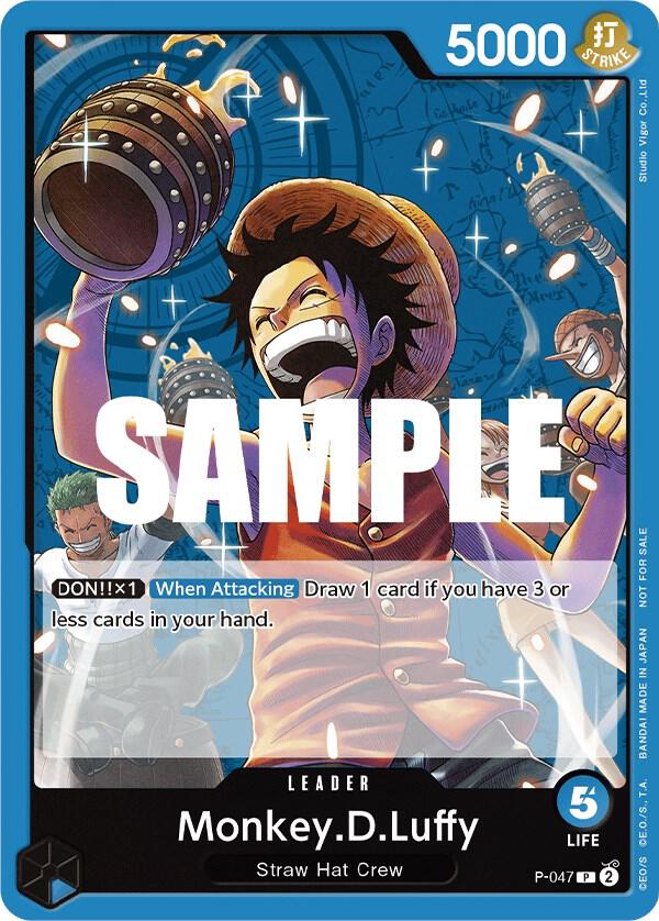 One Piece Promotion Cards - P-047 - Monkey.D.Luffy (047) (Sealed Battle Kit Vol. 1) - PR