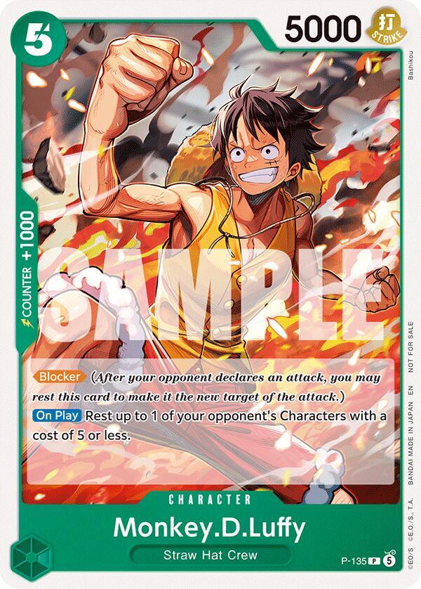 One Piece Promotion Cards - P-135 - Monkey.D.Luffy (OP16 Release Event) - PR