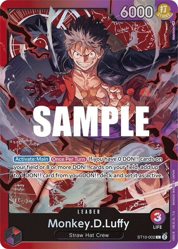 Ultra Deck: The Three Captains - ST10-002 - Monkey.D.Luffy (002) - L - Foil
