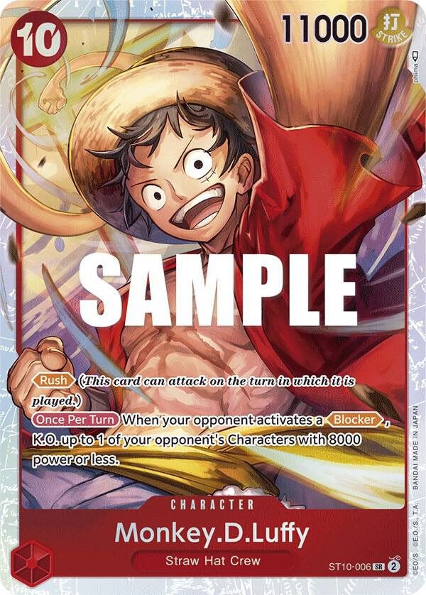 Ultra Deck: The Three Captains - ST10-006 - Monkey.D.Luffy (006) - SR - Foil