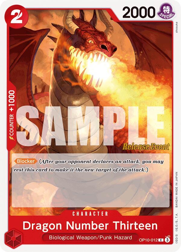 Royal Blood Release Event Cards - OP10-012 - Dragon Number Thirteen - C