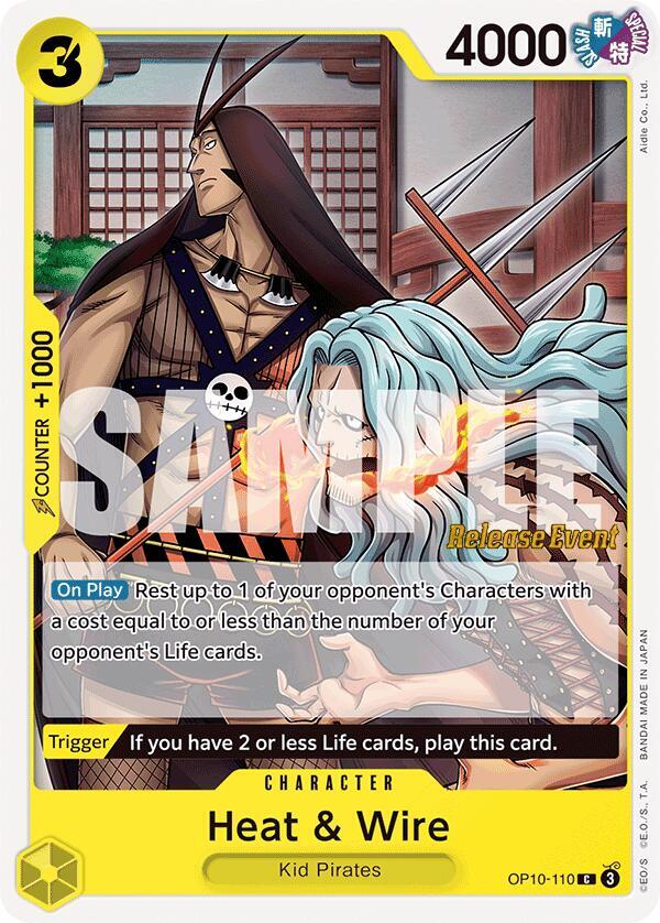 Royal Blood Release Event Cards - OP10-110 - Heat & Wire - C