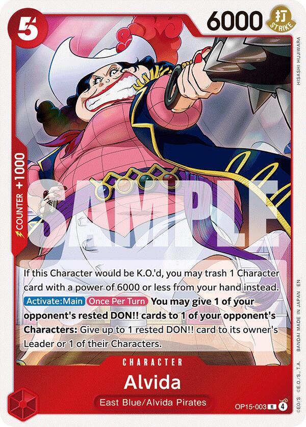 Adventure on Kami's Island - OP15-003 - Alvida - R - Foil