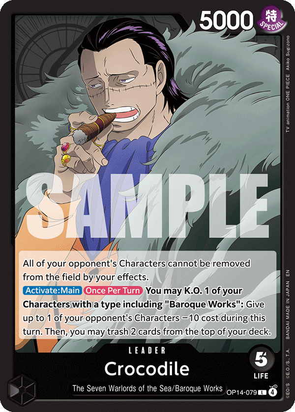 The Azure Sea's Seven - OP14-079 - Crocodile - OP14-079 - L