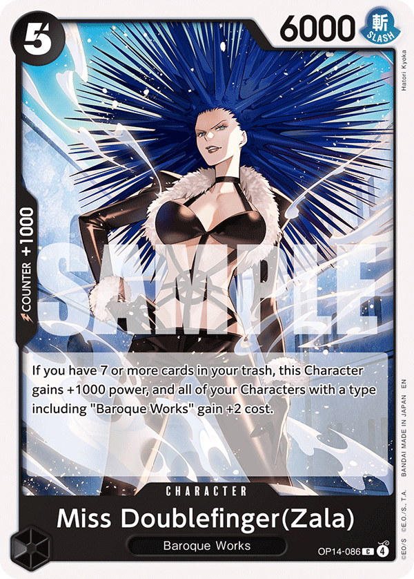 The Azure Sea's Seven - OP14-086 - Miss Doublefinger(Zala) - C