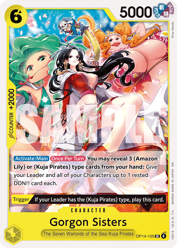 The Azure Sea's Seven - OP14-105 - Gorgon Sisters - UC