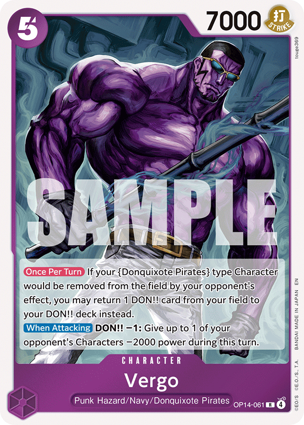 The Azure Sea's Seven - OP14-061 - Vergo - R - Foil