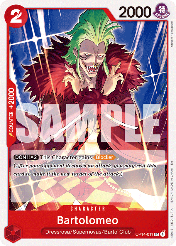 The Azure Sea's Seven - OP14-011 - Bartolomeo - UC