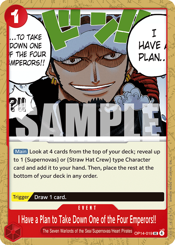 The Azure Sea's Seven - OP14-019 - I Have a Plan to Take Down One of the Four Emperors!! - UC