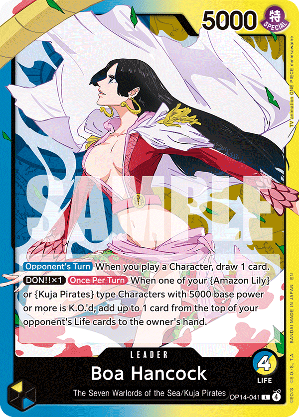 The Azure Sea's Seven - OP14-041 - Boa Hancock - OP14-041 - L
