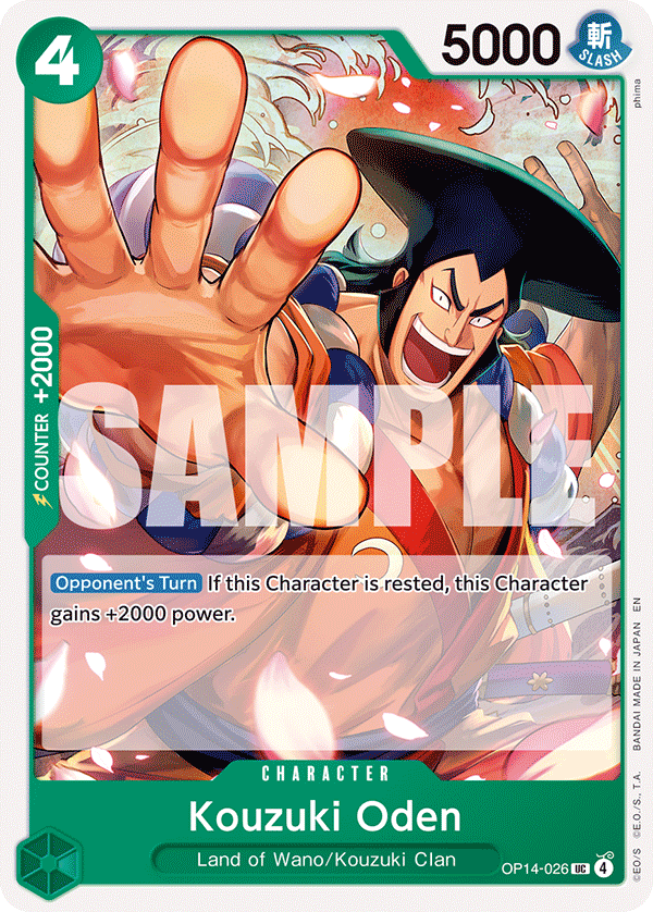 The Azure Sea's Seven - OP14-026 - Kouzuki Oden - UC