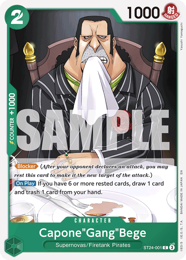 Starter Deck 24: GREEN Jewelry Bonney - ST24-001 - Capone"Gang"Bege - C