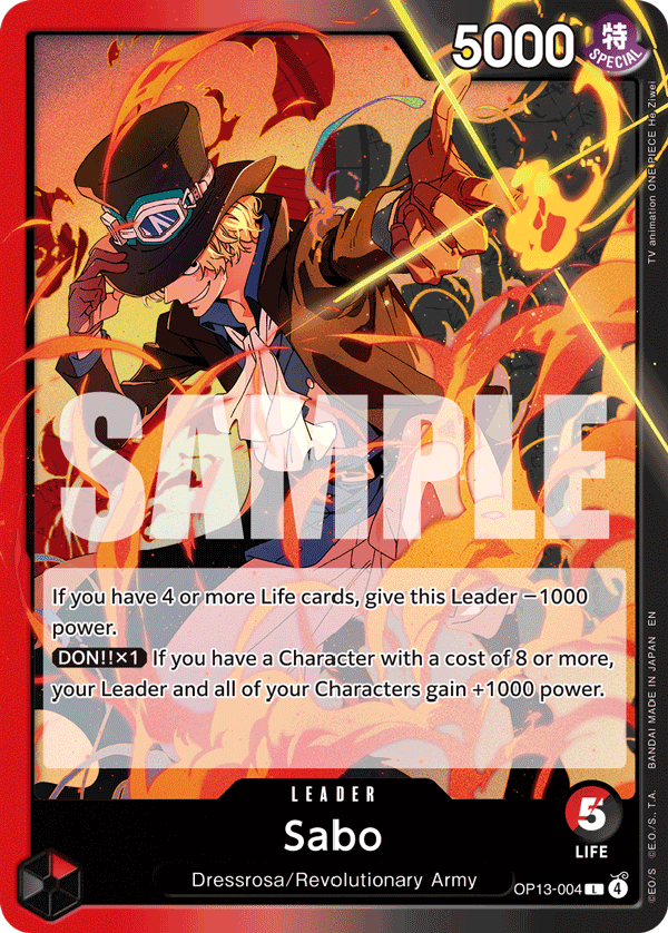 Carrying On His Will - OP13-004 - Sabo (004) - L