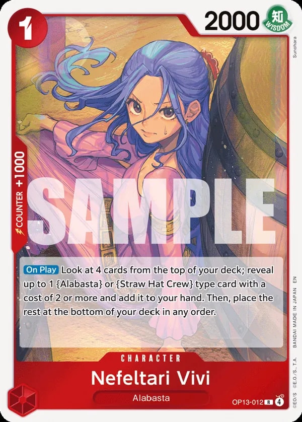 Carrying On His Will - OP13-012 - Nefeltari Vivi - R - Foil