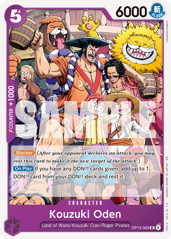 Carrying On His Will - OP13-063 - Kouzuki Oden - UC