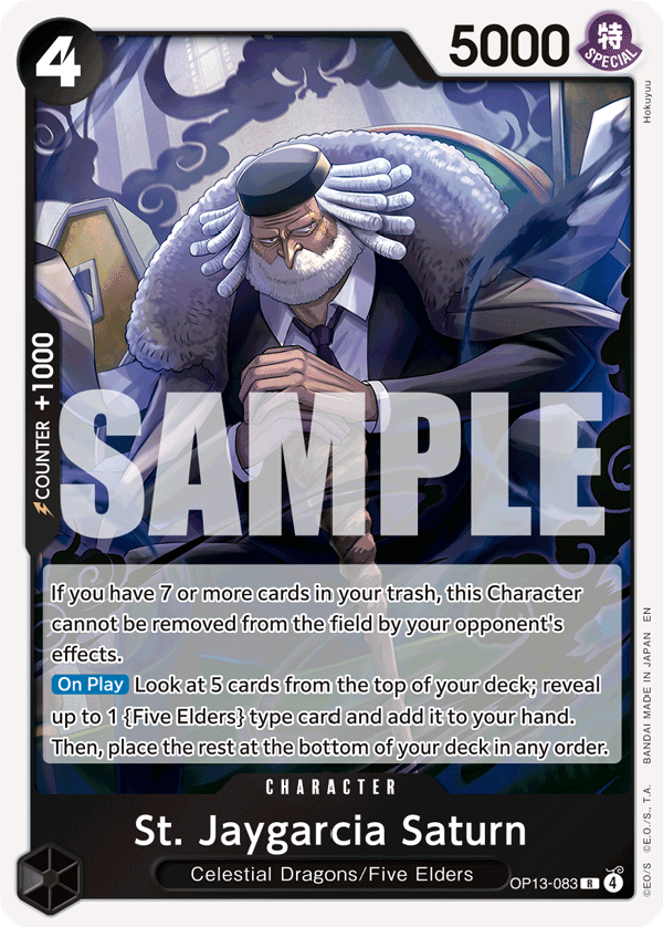 Carrying On His Will - OP13-083 - St. Jaygarcia Saturn - R - Foil