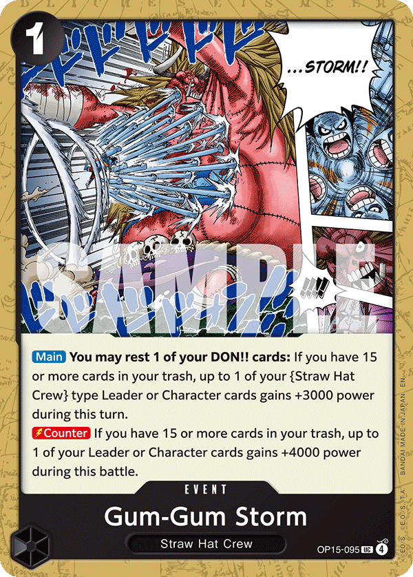 Adventure on Kami's Island - OP15-095 - Gum-Gum Storm - UC