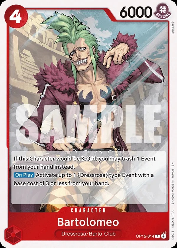 Adventure on Kami's Island - OP15-014 - Bartolomeo (Dash Pack) - R