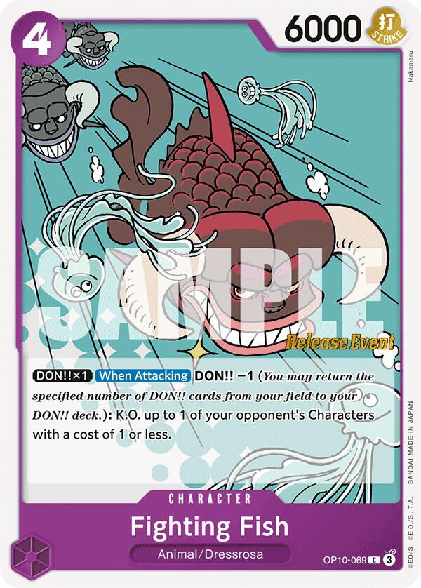 Royal Blood Release Event Cards - OP10-069 - Fighting Fish - C