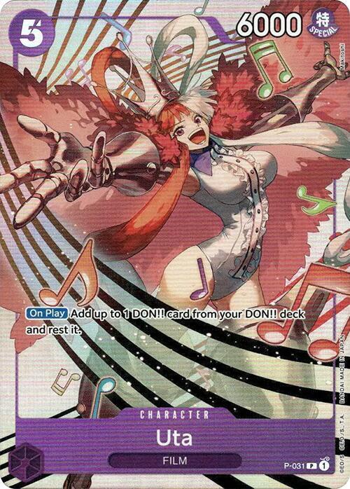 One Piece Promotion Cards - P-031 - Uta - P-031 (Premium Card Collection -Uta-) - PR