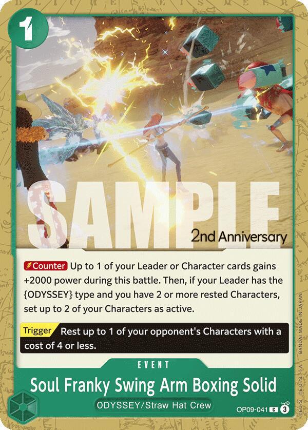 Emperors in the New World: 2nd Anniversary Tournament Cards - OP09-041 - Soul Franky Swing Arm Boxing Solid - C