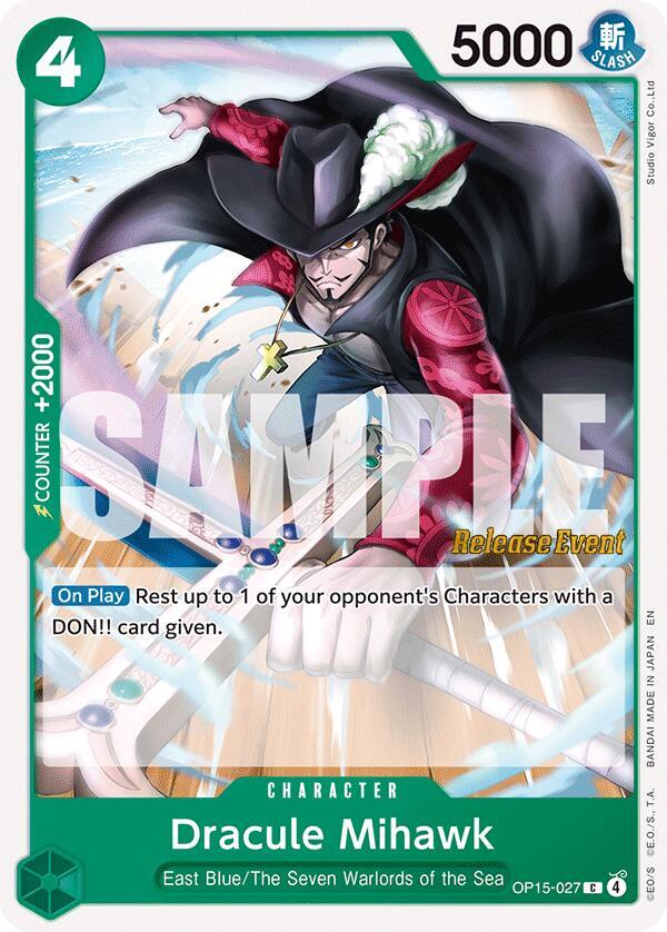 Adventure on Kami's Island Release Event Cards - OP15-027 - Dracule Mihawk - C
