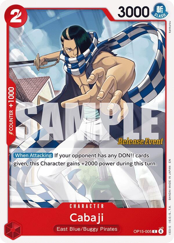 Adventure on Kami's Island Release Event Cards - OP15-005 - Cabaji - C