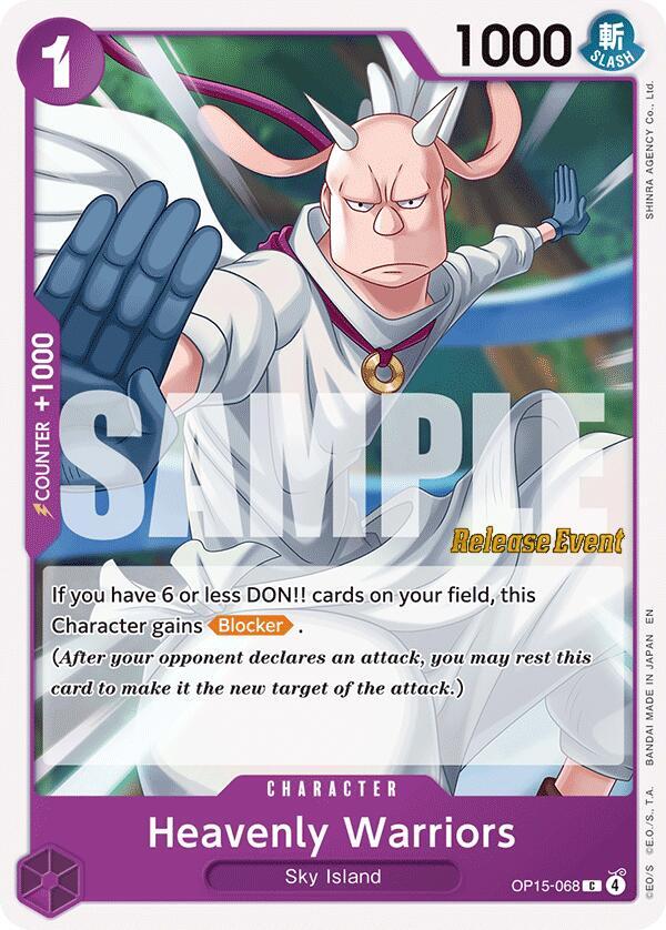 Adventure on Kami's Island Release Event Cards - OP15-068 - Heavenly Warriors - C