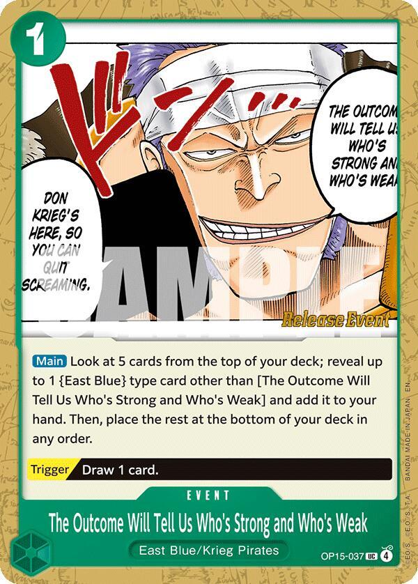 Adventure on Kami's Island Release Event Cards - OP15-037 - The Outcome Will Tell Us Who's Strong and Who's Weak - UC