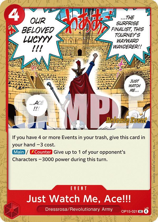 Adventure on Kami's Island Release Event Cards - OP15-021 - Just Watch Me, Ace!!! - UC