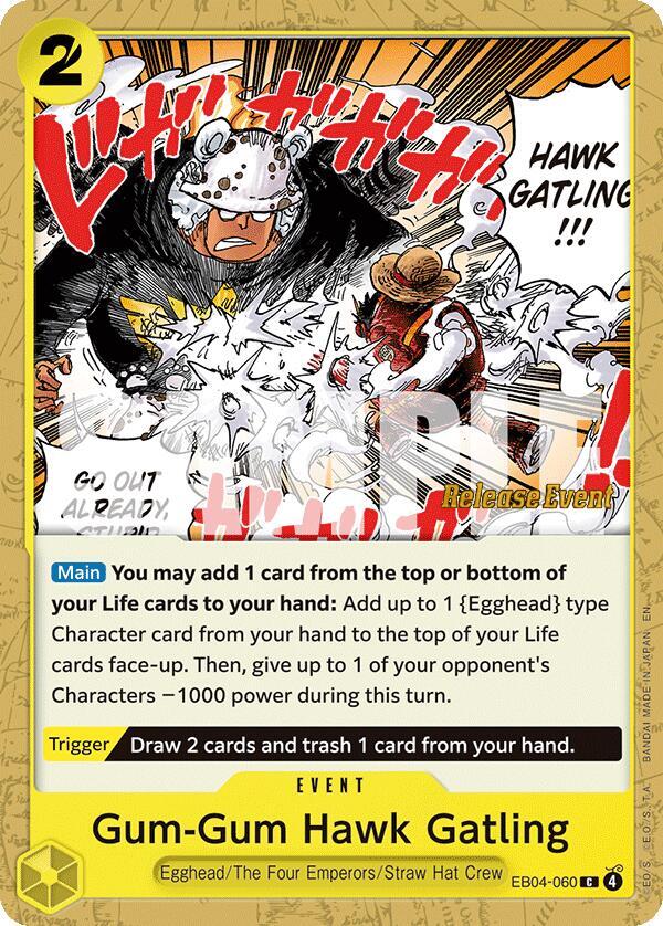 Adventure on Kami's Island Release Event Cards - EB04-060 - Gum-Gum Hawk Gatling - C